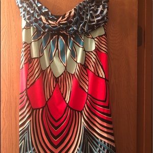Strapless colorful dress Nicole by Nicole Miller